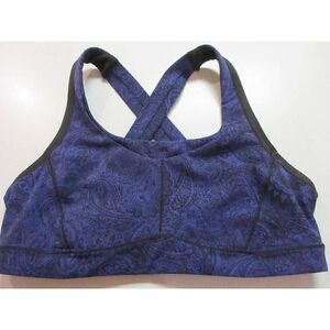 Lululemon workout bra blue paisley